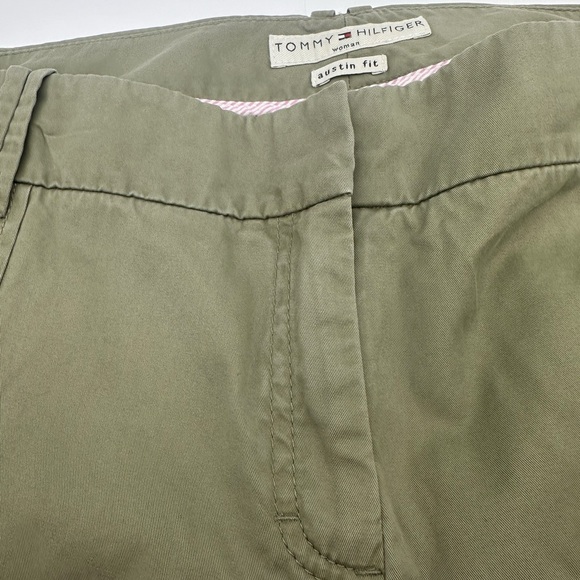Tommy Hilfiger Capri Pants Womens Size 20 Olive Austin Fit Khaki 24.5” Inseam - Picture 4 of 15